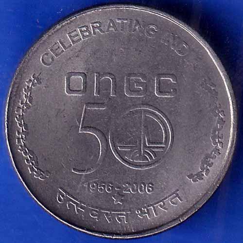 Republic India 1958-2008 Hyderabad Mint Celebrating India  5 Rupee Coin ANH1241
