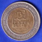 Switzerland 1 Dopplerstäbler – Basel bimetallic KANTON BASEL – STADT • KANTON BASEL – LANDSCHAFT 500 JAHRE IM BUND 1501-2001 ANH3289