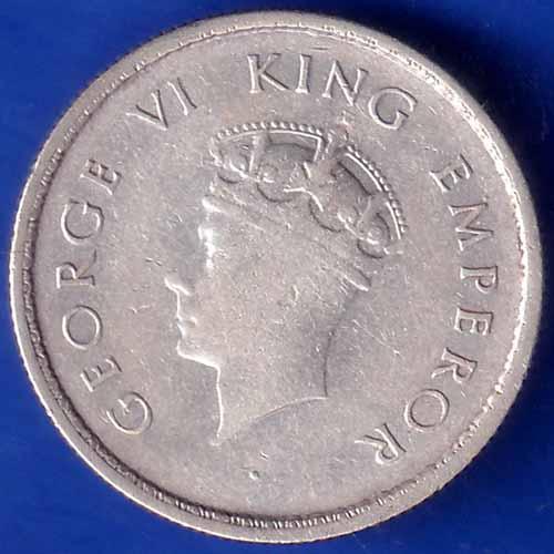 British India 1939 Bombay Mint George Vi Half Rupee coin ANH1891