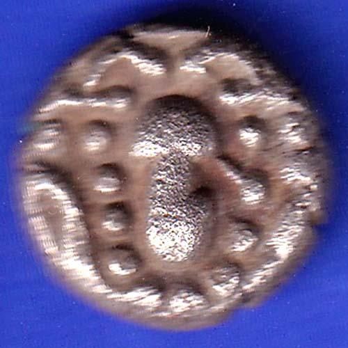 ANCIENT INDIA GADHAYA DYNASTY KING PORTRAIT COIN HSK350