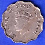 British India 1939 Bombay Mint George VI King 1 Anna Coin ANH3247