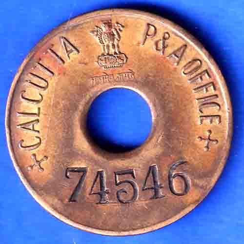 TOKEN 74546 CALCUTTA P&A OFFICE TOKEN ANH3394