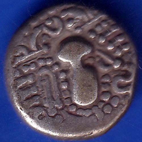 Ancient India Gadhaya Dynasty King Portrait Coin ANH744