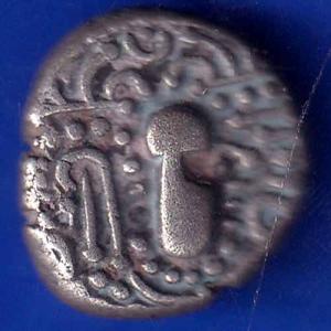 ANCIENT INDIA GADHAYA DYNASTY KING PORTRAIT COIN ANH1298