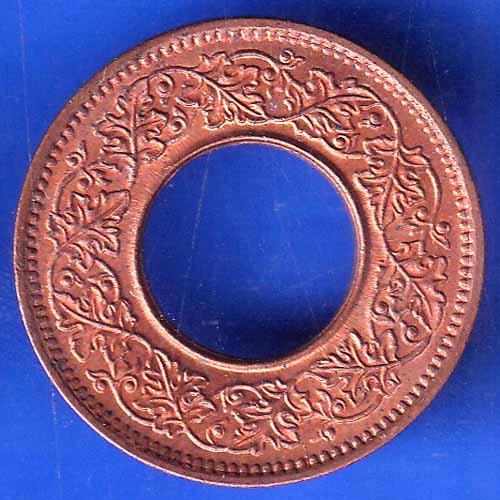 British India 1945 Bombay Mint George VI King 1 Pice Copper Coin ANH2740