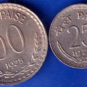 Set Of 2 Coins Republic India 50 Paise And 25 Paise Coin ANH603