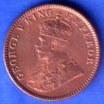 British india 1936 George v one quarter anna copper coin SK904