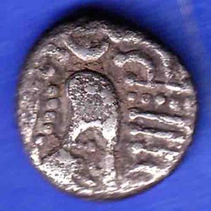 ANCIENT INDIA GADHAYA DYNASTY KING PORTRAIT COIN HSK54