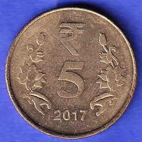 Republic India 2017 Five Rupee kolkata mint Coin HSK555