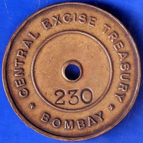 GOVERNMENT OF INDIA 230 BOMBAY TOKEN ANH959