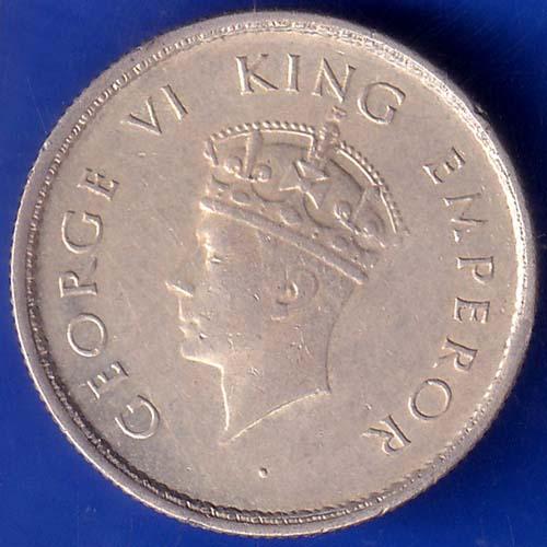 British India 1939 Bombay Mint George Vi Half Rupee coin ANH961