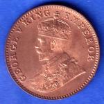 British india 1930 BOMBAY MINT George v one quarter anna copper coin  SK1004