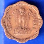Republic India 10 PAISA 1968 Hyderabad mint ANH2854