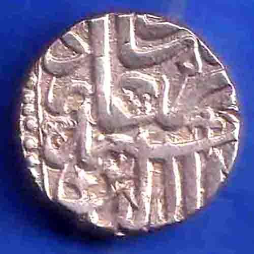 Mughal Akbar Mahmudi Silver Coin ANH3405