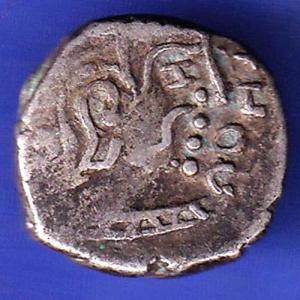 Ancient India Kshtrap Dynasty Kings Portrait Silver Coin SK358