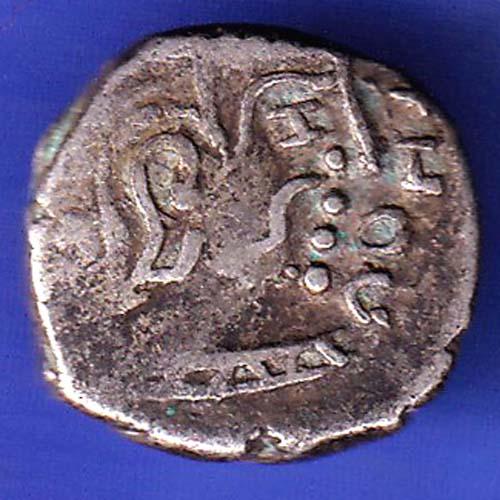 Ancient India Kshtrap Dynasty Kings Portrait Silver Coin SK358