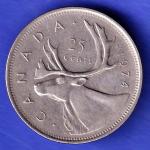 WOLD COIN Canada 25 Cents – Elizabeth II HSK905