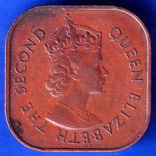 MALAYA AND BRITISH 1961 QUEEN ELIZABETH ONE CENT ANH1057
