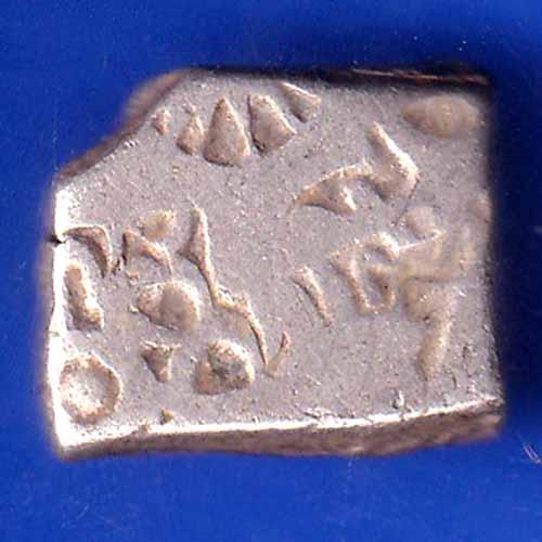 Ancient India Mauryan Period Magadh Dynasty Silver Punchmark ANH1956