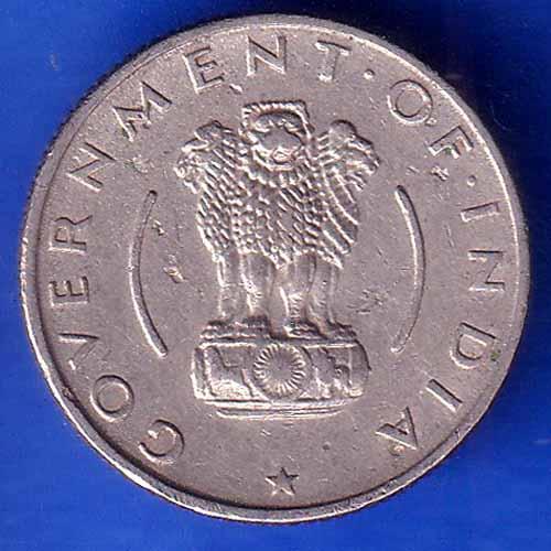 Government of India 1954 1/4 Rupee calcutta MINT Coin ANH3057
