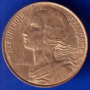 France 20 Centimes 1989 LIBERTE·EGALITE ·FRATERNITE COIN ANH482