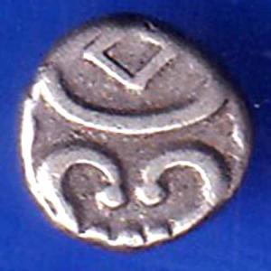 TRAVANCORE STATE RAJARAM VERMA IV SILVER CHUKRAM COIN ANH1735