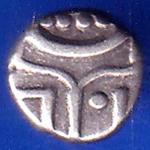 TRAVANCORE STATE RAJARAM VERMA IV SILVER CHUKRAM COIN ANH1735