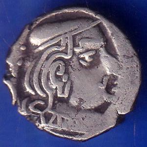 Ancient India Kshtrap Dynasty Kings Portrait Silver Coin ANH875