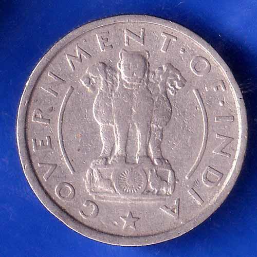Government of India 1954 half Rupee calcutta MINT Coin ANH2806