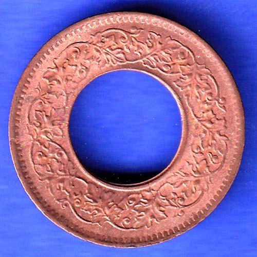 British India 1944 Lahor mint One Pice copper coin  HSK408