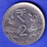 “ERROR” republic india 2016 TWO RUPEE COIN HSK557