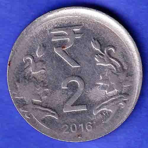 “ERROR” republic india 2016 TWO RUPEE COIN HSK557