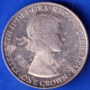 gibralter queen elizabeth ii one crown 1926-2016 rare coin ANH1941