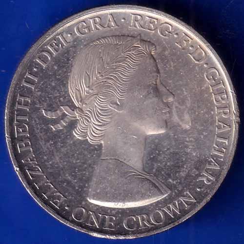 ELIZABETH II DEI-GRA REGINA. GIBRALTAR ONE CROWN NOVEM DECENNIIS GLORIOSE PERACTIS 1926-2016 ANH1509