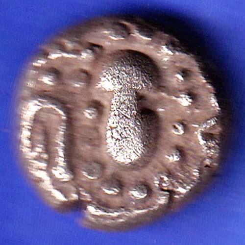 ANCIENT INDIA GADHAYA DYNASTY KING PORTRAIT COIN HSK311