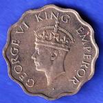 British India 1941 George VI Bombay Mint King One Anna Coin HSK461