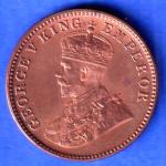 British india 1936 BOMBAY MINT George v one quarter anna copper coin SK966