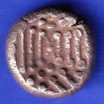 ANCIENT INDIA GADHAYA DYNASTY KING PORTRAIT COIN HSK311