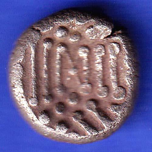 ANCIENT INDIA GADHAYA DYNASTY KING PORTRAIT COIN HSK311