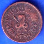 Gwalior State Madhao Rao Shinde Quarter Anna Copper Coin ANH3012