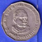 Republic India 2001 NOIDA MINT  Dr Syama Prasad Mukharjee Centenary 2 Rupee Coin HSK566