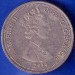 Elizabeth II Queen Of The United kingdom One Crown Queen Of Gibraltar 2014 ANH365