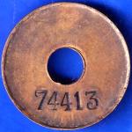 TOKEN 74413 CALCUTTA P&A OFFICE TOKEN ANH1861