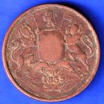 East India Compnay 1835 Half Anna Copper Coin ANH3162