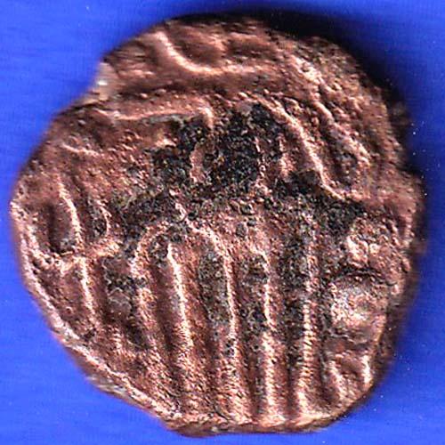 Ancient India Raja Raj Chola Chola Octopus Man Coin ANH3259