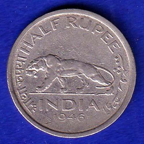 Bacritish India 1946 George Vi King Emperor Quarter Rupee Rare Coin :-SB120