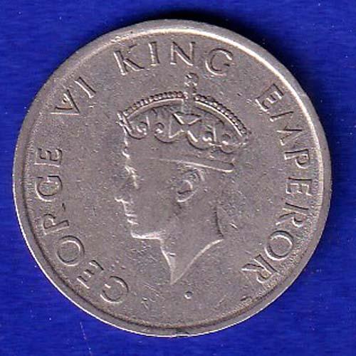 Bacritish India 1946 George Vi King Emperor Quarter Rupee Rare Coin :-SB120