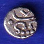 TRAVANCORE STATE RAJARAM VERMA IV SILVER CHUKRAM COIN:- SB121