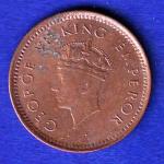 BRITISH INDIA 1939 GEORGRE VI KING 1/2 PICE COPPER COIN "UNC" COIN :-SB137