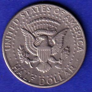 united state of america 1971 liberty half dollar coin –SB141